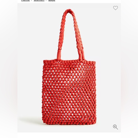 J.Crew NWT Cadiz hand-knotted rope tote - Picture 2 of 6